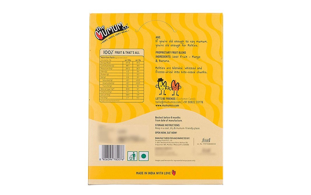 The Mumum Co. Mighty Melties    Pack  10 grams